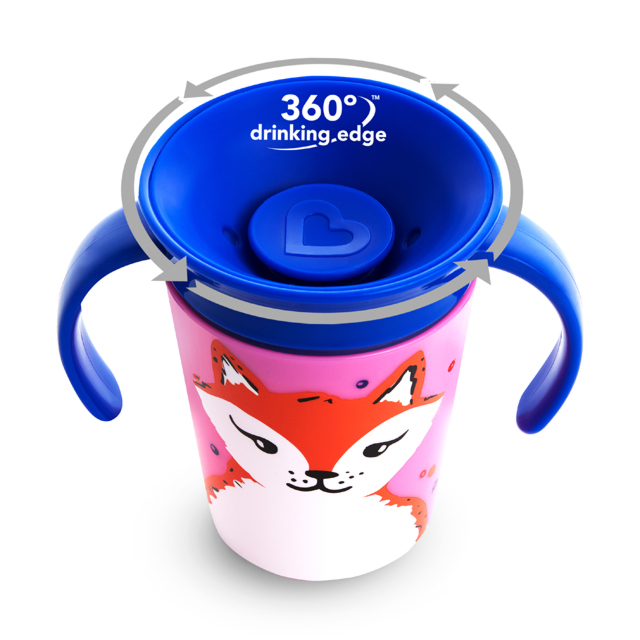 Vaso de entrenamiento 360° antiderrame con agarraderas, libre de BPA - –  cocco & lolo