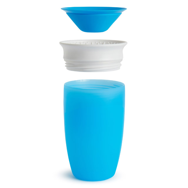 Munchkin Miracle 360 - Vaso antiderrames, azul/morado, 296 ml