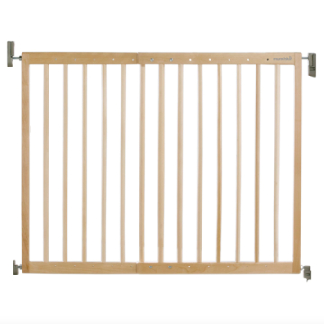 Barrera de seguridad extensible de madera de montaje fijo en pared